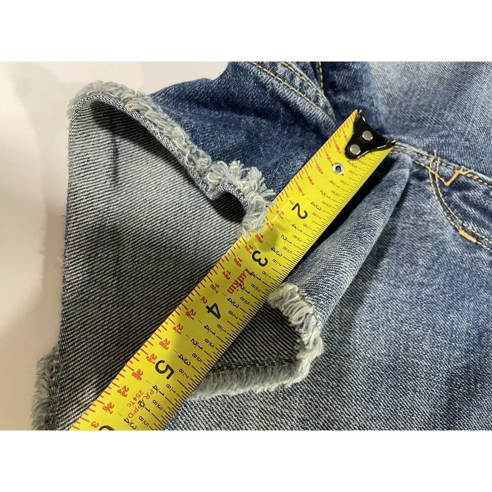 Gap 1969 Jean Denim Shorts Womens 28 Blue Authentic Slim Cut Offs